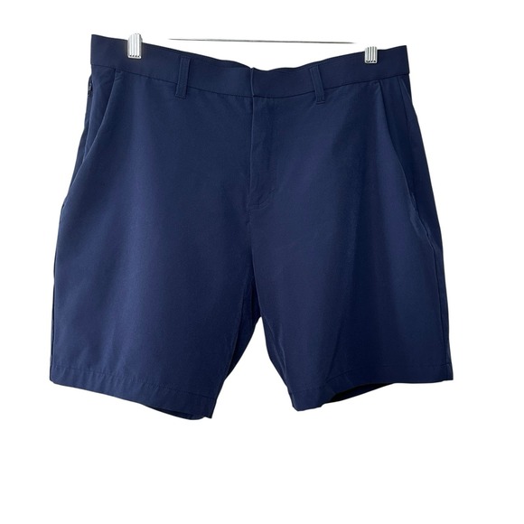 Fabletics Men's Shorts Size 34x8 The Don Deep Navy Golf Casual Chino Stretch - Picture 5 of 14